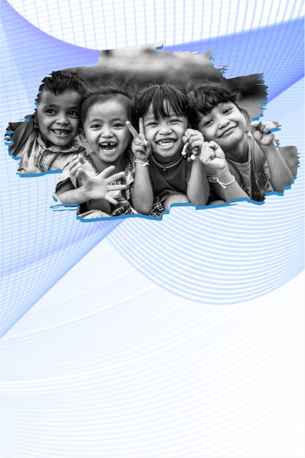 Four smiling children