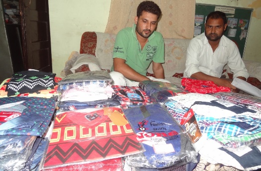 Garment stock for a home business